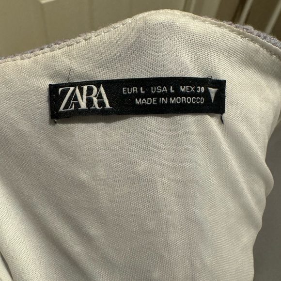 Zara Tweed Corset Top and Skirt in Lilac Color - Picture 8 of 10